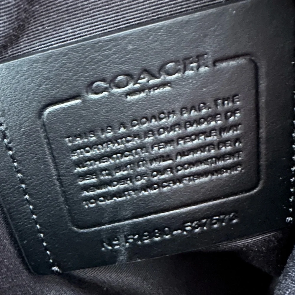 Coach Graham Pack Signature monogram in gunmetal gray black crossbody unisex - Picture 10 of 11